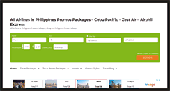 Desktop Screenshot of airphilippinespromo.com